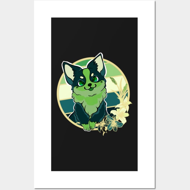 Aromantic Spectrum corgi Wall Art by ThBlkBirdDaliah